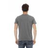 "Gray Cotton Men T-Shirt" - Image 3