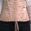 Elegant Pink Lace-Up Corset Belt - Image 2