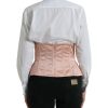Elegant Pink Lace-Up Corset Belt - Image 4