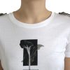 Elegant Monochrome Crew Neck T-Shirt - Image 4