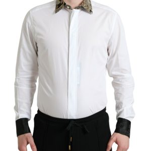 Elegant Gold Detail Dress Shirt
