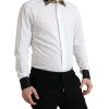 Elegant Gold Detail Dress Shirt - Image 2