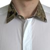 Elegant Gold Detail Dress Shirt - Image 4