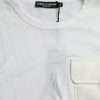 Elegant White Crew Neck Cotton Tee - Image 3