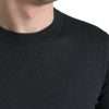 Elegant Silk Crew Neck Tee in Dark Grey - Image 4