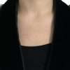 Elegant Embellished Black Overcoat Jacket - Image 4