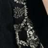 Elegant Embellished Black Overcoat Jacket - Image 5