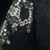 Elegant Embellished Black Overcoat Jacket - Image 6