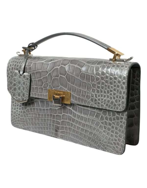 Alligator Leather Medium Shoulder Bag - Image 2