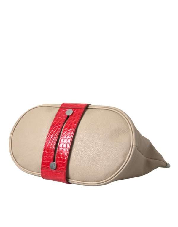 Two Tone Exotic Leather Clutch - Image 4