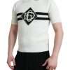 White DG Logo Collared Henley Shirt T-shirt - Image 2