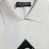 White DG Logo Collared Henley Shirt T-shirt - Image 6