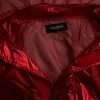 Red Nylon Hooded Pullover Sweatshirt Jacket - Image 6