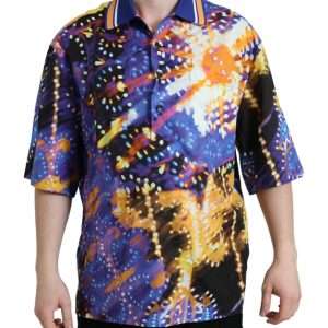 Multicolor Luminarie Print Cotton Casual Shirt