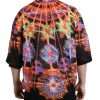 Multicolor Luminarie Print Cotton T-shirt - Image 3