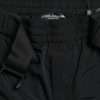 Black Red Leopard Print Nylon Jogger Pants - Image 5