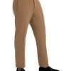 Beige Cashmere Men Straight Fit Dress Pants - Image 2
