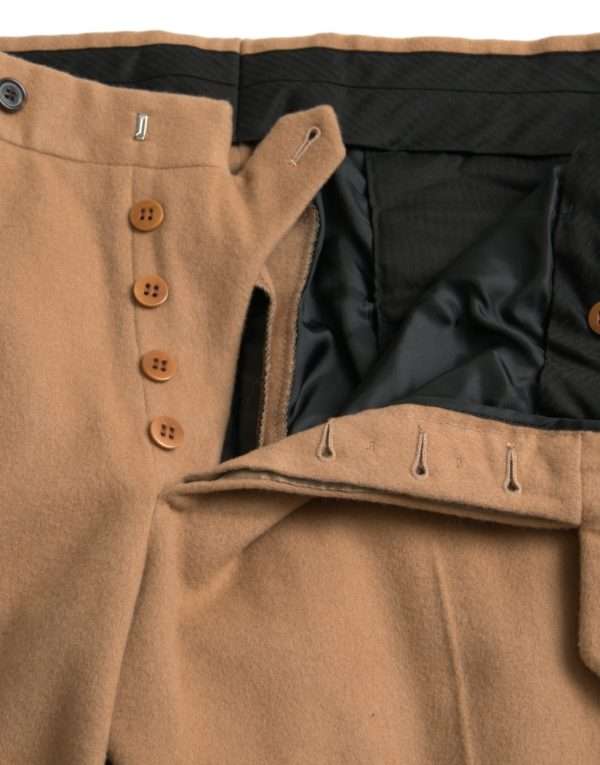 Beige Cashmere Men Straight Fit Dress Pants - Image 5
