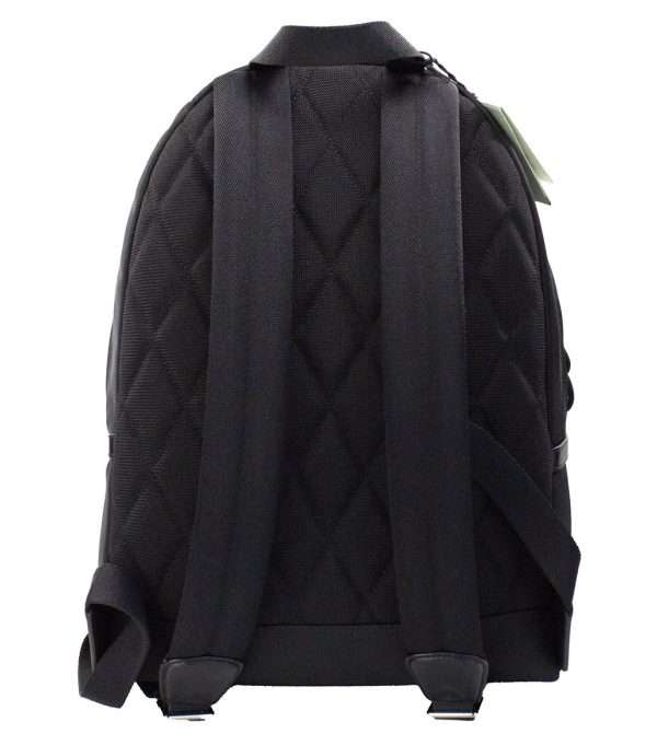 Abbeydale Branded Stamp Black Nylon Backpack Shoulder Bookbag - Image 2