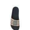Brown Rubber Slides Sandals - Image 4