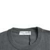 Dark Gray Wool Crew Neck Pullover Sweater - Image 3