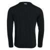 Dark Gray Wool Crew Neck Pullover Sweater - Image 2