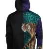 Multicolor Tiger Hooded Sweatshirt Sweater - Image 2