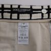 Elegant Striped Cotton-Linen Shorts - Image 6