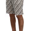 Elegant Striped Cotton-Linen Shorts - Image 2