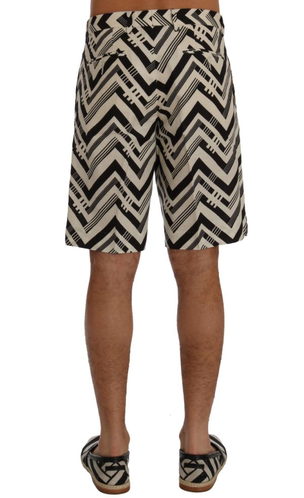 Striped Casual Knee-High Shorts - Image 3