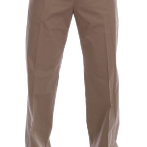 Chic Beige Chinos Casual Pants