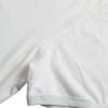 White Cotton Round Neck Short Sleeve T-shirt - Image 4