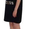 Black Wool Crystal Princess Dress - Image 2