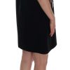 Black Wool Crystal Princess Dress - Image 4