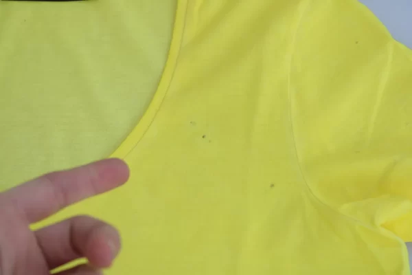 Yellow Round Neck Short Sleeve Shirt Top Blouse - Image 7