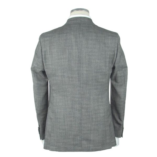Gray Wool Men's Blazer - Image 2