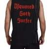 Black Chain Embellished Sleeveless Men Tank T-shirt - Image 3