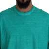 Light Green Cotton Linen Short Sleeves T-shirt - Image 4