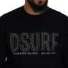 Black Cotton Printed Long Sleeves Pullover Sweater - Image 4