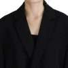 Black Double Breasted Coat Blazer Jacket - Image 5