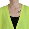 Yellow Wool Knitted Buttoned Cardigan Sweater - Image 4