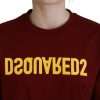 Maroon Logo Cotton Crewneck Short Sleeve Tee T-shirt - Image 5