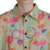 Beige Floral Collared Button Down Long Sleeves Shirt - Image 5