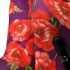 Purple Floral Jersey Stretch Boots Shoes - Image 8