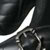 Black Devotion Quilted Buckled Boots Shoes - Image 8