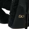 Black Stiletto Heels Mid Calf Boots Shoes - Image 7