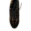 Brown Leopard Hair Lace Up Booties Shoes - Image 8