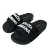 Black Neoprene Slides Flats Beachwear Shoes - Image 3