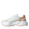 White Peach DAYMASTER Leather Sneakers Shoes - Image 5