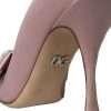 Pink Satin Crystal High Heels Pumps Shoes - Image 7